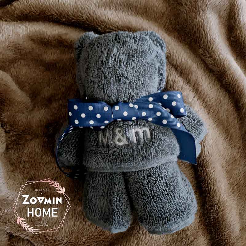 客製化刺繡毛巾熊