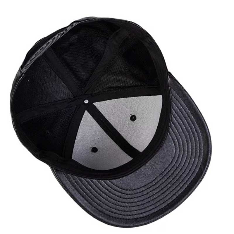 韓風合成皮嘻哈板帽