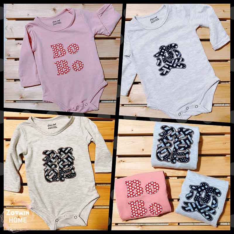 客製化刺繡姓名包屁衣