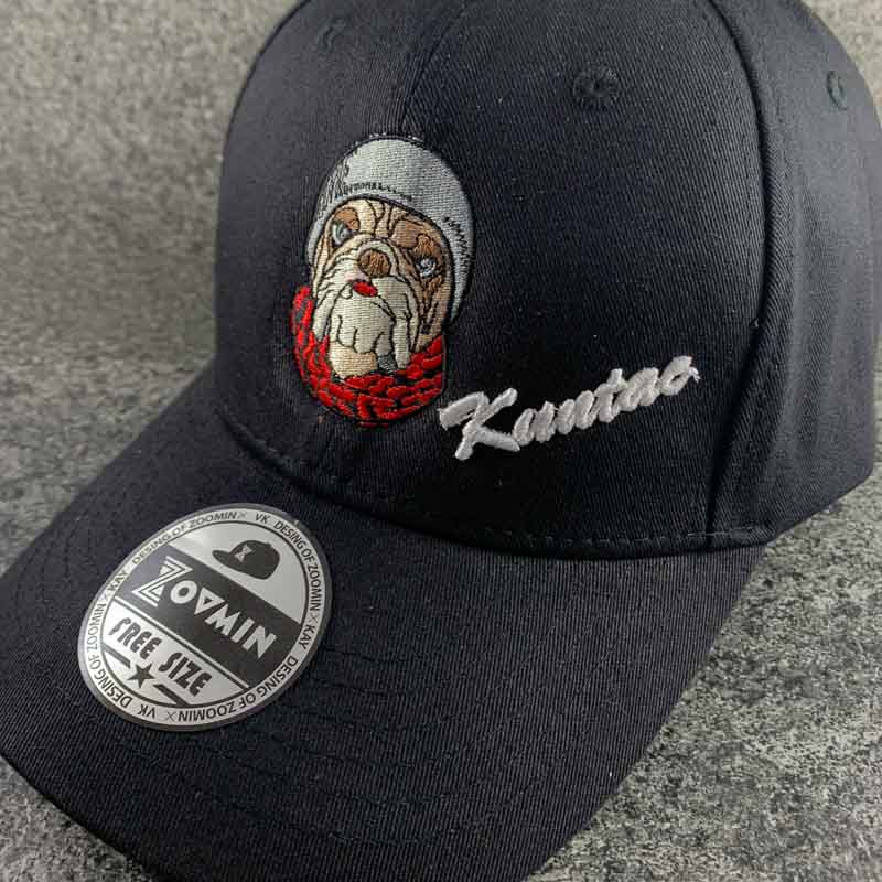 帽子刺繡法鬥狗狗