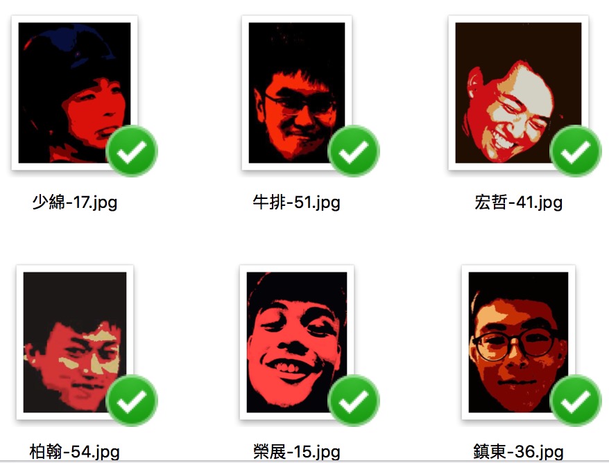 客製化刺繡人臉