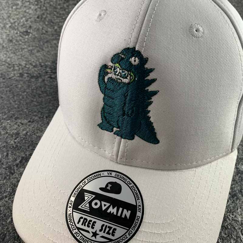 插畫繡在帽子上